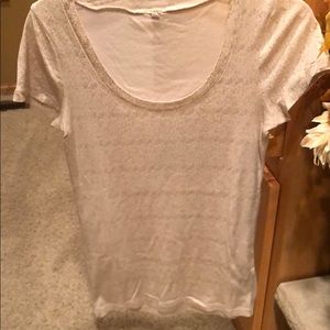 J. Crew Tops - Jcrew gold flecked tee - size M J. Crew Tops - Jcrew gold flecked tee - size M